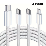 2-Pack 60W Type C to C Cable 1M 2M 3M Fast Charging for Phone Tablet PC Laptop