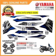 COVER SET FOR YAMAHA LC135 55DB V7 + STICKER GRAPHIC (VPBMC5) (100% ORIGINAL)- [55D-F0000-07-P7-DM] 