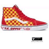 VANS SK8 HI SE BIKES PK RIPPER RED YELLOW REFLECTIVE CHECK  (สินค้ามีประกันแท้)