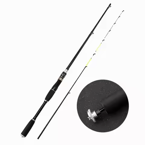 ZZ101 BREAK WIND Bridge Boat Ice Raft Fishing Rod Glassfiber Tip 2 Sections Tip Dia. 0.7mm 1.5m 1.8m