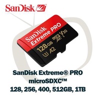 Extreme Pro 256GB V30 A2 (200/140) MicroSD 卡 - Sandisk ( 64G / 128G / 256G / 512G / 1TB / 2TB)  🔥實體門