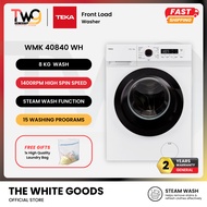 Teka 8KG Front Load Washing Machine 1400RPM Steam Wash BabyCare Quick Wash | WMK40840WH