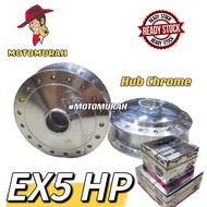 EX5 HP HIGH POWER BUYUNG CHROME DEPAN BELAKANG FRONT HUB REAR HUB SET "MOTOMURAH