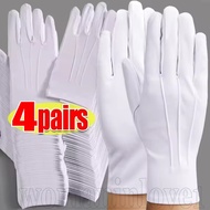 Breathable White Formal Gloves - Performance Glove - Men Formal Tuxedo Uniform Gloves - Soft Knitted