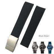 19Mm 20Mm 21Mm 22Mm Cao cao su chất lượng cao Dây đồng hồ Phù Hợp Cho Longines Hydroconquest L3 780