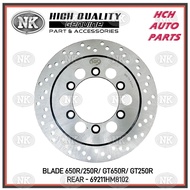 DISC BRAKE PLATE (FRONT & REAR) - HYOSUNG/ NAZA - BLADE 650R/ 250R/ GT250R/ 650R - 59221HM8160 8161/