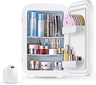 Beauty Mini Fridge/Portable Cosmetic Refrigerator,Cooler And Warmer with Jade Roller, Used for Makeup And Skin Care, Can Also Be Used in Bedroom Office Car