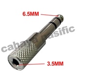 SAMBUNGAN SOCKET MINI KE JACK AKAI STEREO Besi - SOKET MINI AUX 35MM TO JEK MIC STEREO