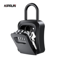 KIPRUN Key Lock Box, 4 Digit Combination Password Wall Mount Key Storage Box, Hold Up to 5 Keys Lock