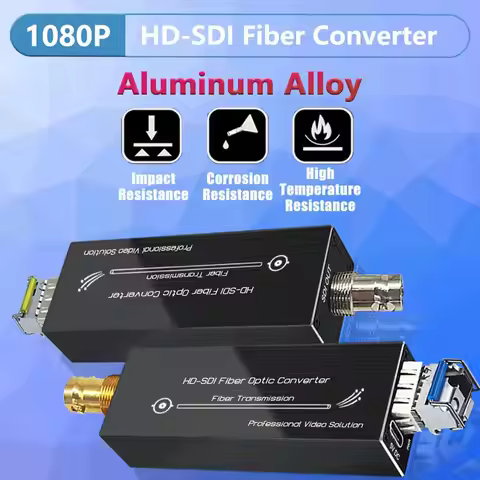 HD-SDI Fiber Extender 1080P HD Optical Transceiver Mini SDI Over Fiber Uncompressed Video Converter 