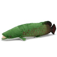 Realistic Arapaima Plush Toy 19.68 Inch Arapaima Gigas Fish Stuffed Animals, Soft Green Arapaima Fis