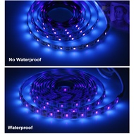 UV LED Strip Light 5V DC 2835 0.5M 1M 2M Waterproof Purple Ribbon Ultraviolet USB Rope Tape f DJ Flu