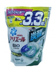 寶潔 - P&amp;G-ARIEL P&amp;G Ariel 4D 炭酸機能 洗衣球 微香 綠色 39粒 -日本平行進口