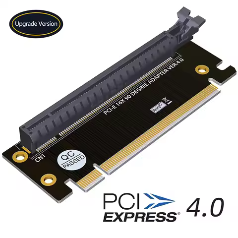 PCI Express 4.0 16X Riser Card PCI-E to PCI-E 16X Slot 90 Degree Connectors High Speed PCIE X16 Conv