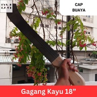Golok Parang Tebas Bambu / Semak Buaya Gagang Kayu RRT CROCODILE 18”
