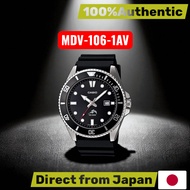 CASIO Watch Diver Watch  Mens Overseas Model Black x Silver MDV-106-1AV