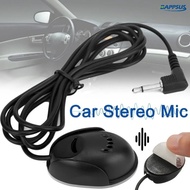 [Better For You] Car Stereo Microphone 3.5mm External Microphone for Car Stereo Audio Receiver GPS DVD Bluetooth Radio with 3m Cable