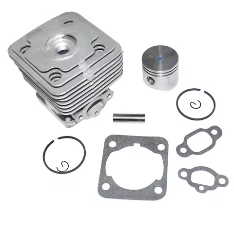 Cylinder Piston Kit For Oleo-Mac 741 BC420 BCF420 Sparta 42 44 420 440 441 4400 OM43 EFCO 8410 DSF42