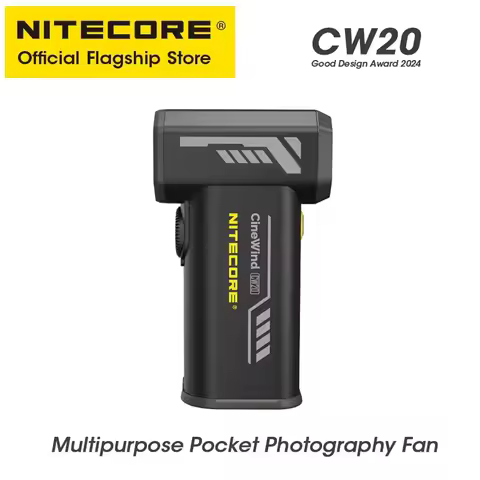 NITECORE CW20 Outdoor Camping Fan Multipurpose Pocket Photography Fan Electric Portable Air Blower f