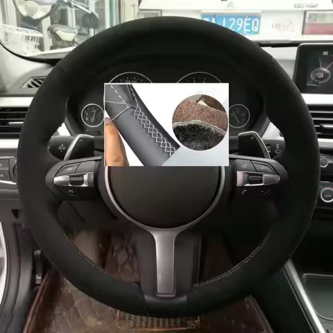 Customized Suede Leather M Sport Car Steering Wheel Cover For F87 M2 F80 M3 F82 M4 2 M5 F12 F13 M6 F