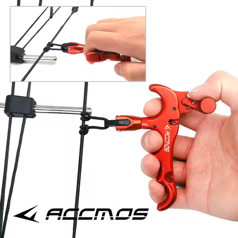 360 Degree 3 Finger 4 Finger Aluminum Alloy Thumb Trigger Grip Finger Bow Release Aids Adjustable Ca