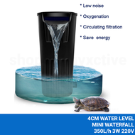 KLReady Aquarium Pump Silent Waterfall Small Fish Filter Tortoise Pam Air Akuarium Kura Ikan Kecil 瀑