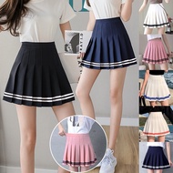 Oppa Style Shop 860 Banding Line tennis Skirt/Korean Pleated Skirt/mini Skirt with inner/ tennis Skirt