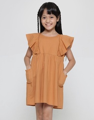 Little M Ripple Sleeve Midi Dress Anak Perempuan 119704303