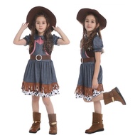 Mazai Suit Prom Cowboy Western Cowboy Halloween Children Girls Theme Costume Costume cosplay 1OGM