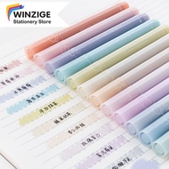 Winzige Set 6 highlighter Paster morandi Colorful Cute marker