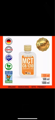 100% เอ็มซีที ซี8/ซี10 - จากน้ำมะพร้าว (Healtholicious Pure C8/C10 MCT Oil)