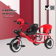 Exotic Sepeda Anak Bayi Balita Dorong Roda 3 Tricycle Exotic ET5777 By Pacific Red