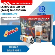 LED Turn Signal Light T20 (7440) 36-3030SMD Canbus NoHyperFlash 12V 26W Amber - T20 Single