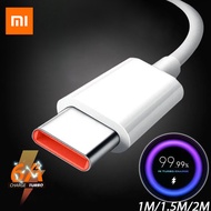 Type C Xiaomi Cable Charger Turbo Fast Charge For Poco M3 X3 NFC F2 Mi 11 9 Black Shark 3 Redmi Note 10 K30 TipoC 1M 2M