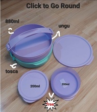 Tupperware Original Click to go round rantang susun 2 rantang bekal rantang Tupperware rantang bulat