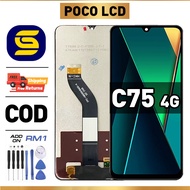 LCD POCO C75 4G Compatible For Glass Original Touch Screen Digitizer
