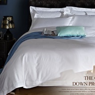 Star hotel bedding 60 100% Cotton Pure White Satin Jacquard Duvet Cover Bed Sheet Pillowcase Three o