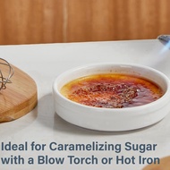 【 LCG5】-Ramekins 4 Oz Creme Brulee Ramekins Oven Safe Ceramic Shallow Souffle Dishes for Baking Cust