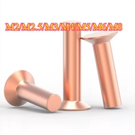 Copper countersunk head rivets GB869 percussion type flat head flat cone head solid rivets Copper d 