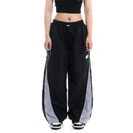 Unbroken Official Noir Baggy Track Pants Unisex Ash Grey Trim - Skena Baggy Pants Baggy Pants