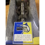 Yamaha LC-135,CLUTCH GEAR & SHAFT SET 16T/30T & 15T/30T