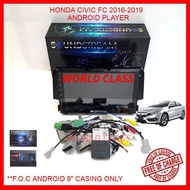 HONDA CIVIC FC 2016-2021 SOUNDSTREAM 9" ANDROID IPS PLAYER With ( F.O.C ANDROID CASING )