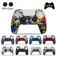 Soft Protective Silicone Case for PS5 Controller Gamepad Cover Thumb Grips Anti-slip Shell Skin for Playstation5 Accessories