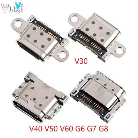 YuXi 2pcs USB Charging Dock Charger Port Connector For LG G7 G6 V30 H930 H933 V40 V50 V60 G8 Pixel 2