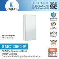 Sinor SMC-2560-M Fully SUS304 Stainless Steel Wall-Mounted Bathroom Mirror with Multiple Compartments Cabinet,Bathroom Mirror Cabinet,Shelf Storage Cabinet,Multiple Compartment Cabinet