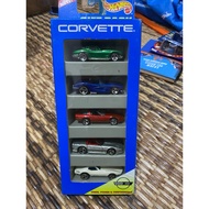 Hot Wheels 5 Gift Pack Corvette 63 Split Window, 58 Coupe, 80’s 80s, Custom Convertible & Stingray