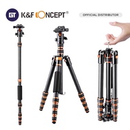 K&amp;F Concept BA225 Carbon Fiber Camera Tripod Lightweight Portable 60”/1.5m 17.6lbs Load Portable Travel Tripods 360° Bal