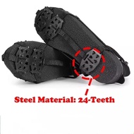 24 Teeth Ice Gripper - Anti Slip Ice Claw - Ice Gripper Spike Grips Cleats - Non Slip Shoe Cover - O