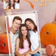 1pc Customized Photo Acrylic Frame, 19x14 Cm/7.48x5.51 Inches, Personalized Transparent Floating Mag