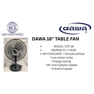 DAWA 16" TABLE FAN(GREY)